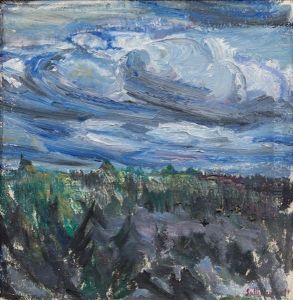 Dark Blue April Clouds