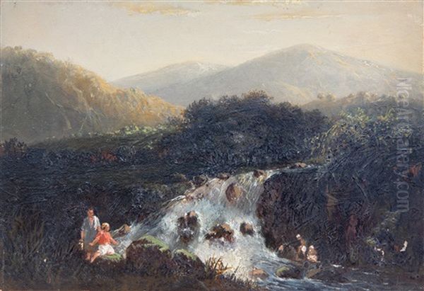 De Waterval Baon Tusschen Passaroean En Lawang / A Waterfall On Eastern Java - view 1