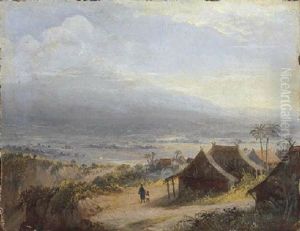 Java: Gezigt In De Ommelanden Van Batavia En De Berg Salak by Abram Salm