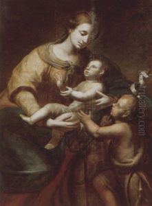 The Madonna And Child With Saint John The Baptist The Madonna And Child With Saint John The Baptist