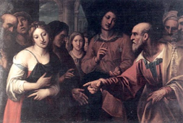 Christ And The Woman Taken In Adultery - view 1