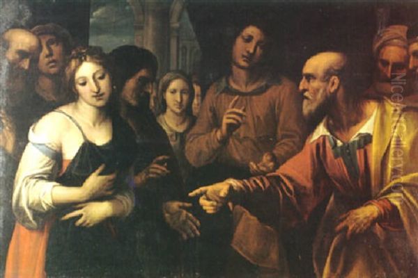 Christ And The Woman Taken In Adultry - view 1