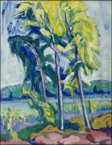 Rantanakyma Kesapaivana - Sommardag Vid Strandbrynet by Juho Salminen