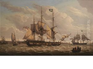 Shipping Off Birkenhead by Robert Salmon