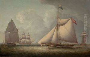 A Naval Cutter by Robert Salmon