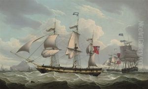 Ships Of The Gladstone & Company Fleet, Possibly Off Hong Kong by Robert Salmon