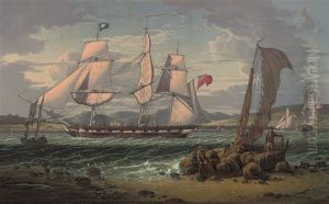 An Armed Merchantman Making Her Way Down The Clyde