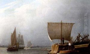 View Of The Thames From Dog's Island by Robert Salmon