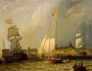 Harbor, Liverpool by Robert Salmon