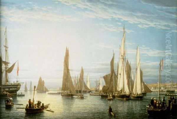 A Regatta Off New Brighton In The River Mersey - view 1
