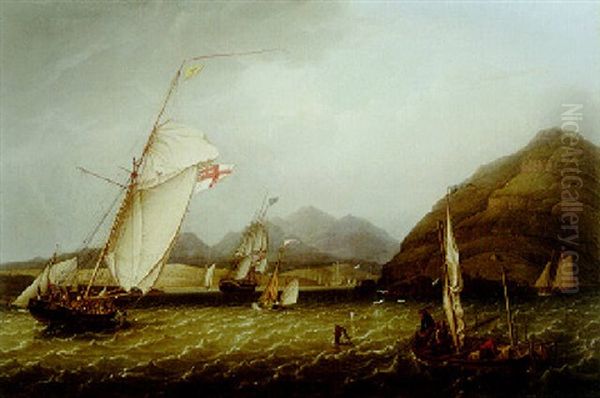Cutter Going Into Port - view 1