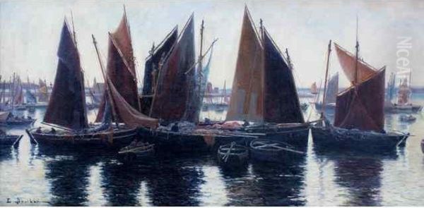 La Flottille Des Barques Sardinieres Dans Le Port De Camaret - view 1