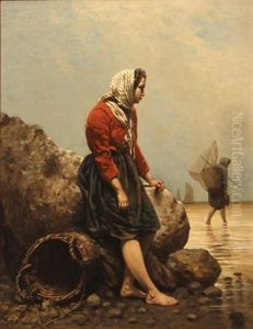 The Fisher Girl by Theodore Frederic de Salmon