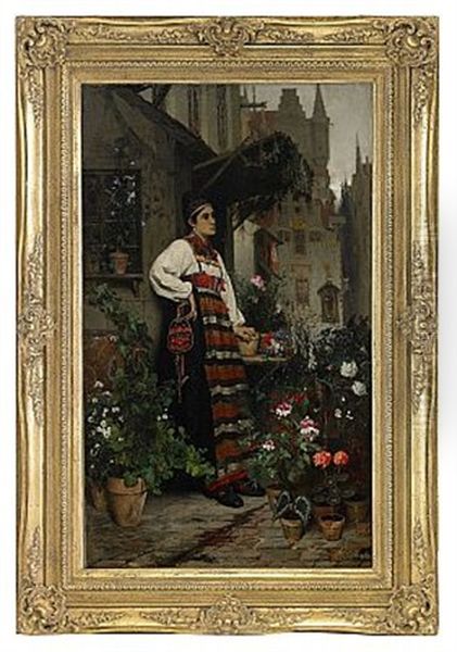 Blomsterforsaljerska Ikladd Rattviksdrakten - view 1