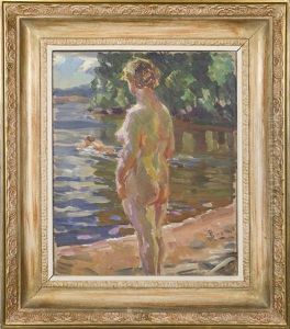 Woman On A Shore by Santeri Salokivi