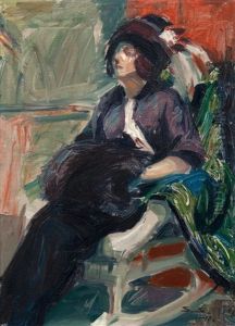Lady In A Rocking Chair by Santeri Salokivi