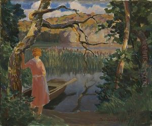 Woman On A Shore, Scene From Aland