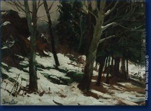 Paysage Hivernal by Georges Bouillon