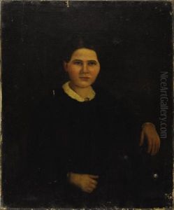 Portrait Of A Woman by Solomon Salomon