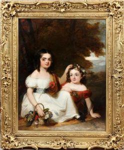 Portrait Of Eleanor & Mary Ann Richards by William Salter