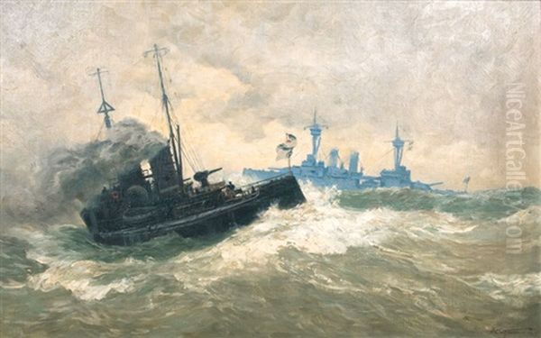 Schlachtschiff Und Kanonenboot - view 1
