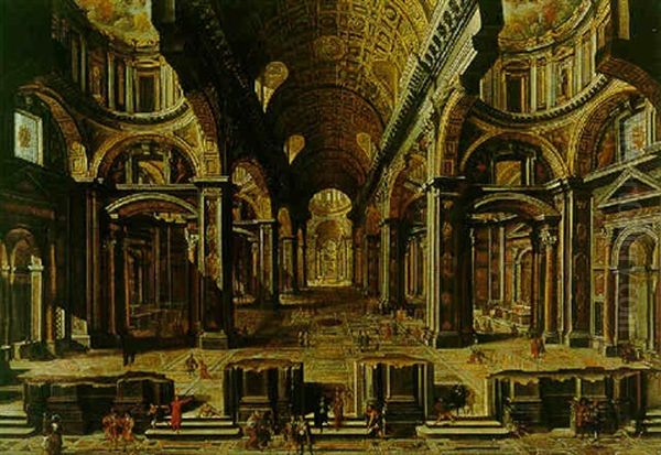 Rome, The Interior Of The Basilica Of Saint Peter's - view 1