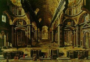 Rome, The Interior Of The Basilica Of Saint Peter's