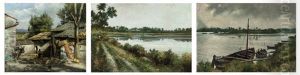 Casolare Toscano (+ 2 Others; 3 Works) by Antonio Salvetti