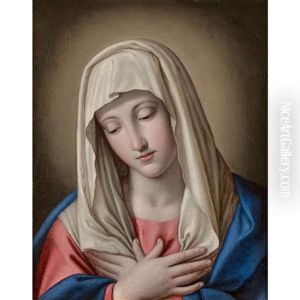 The Virgin At Prayer by Giovanni Battiata Salvi, Il Sassoferrato