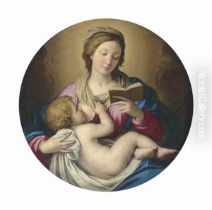 The Madonna And Child by Giovanni Battiata Salvi, Il Sassoferrato