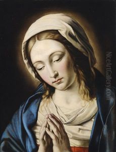 The Virgin In Prayer by Giovanni Battiata Salvi, Il Sassoferrato