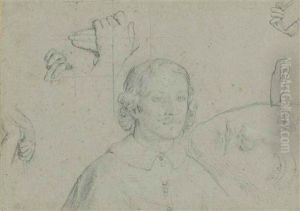 Studies Of A Cardinal And Of Hands And A Head