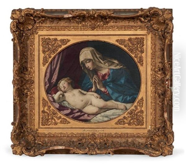 Vierge A L'enfant Endormi - view 1