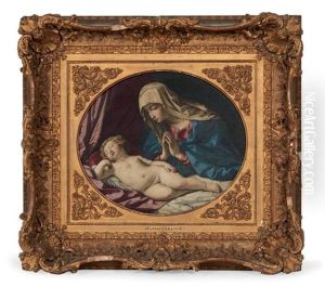 Vierge A L'enfant Endormi by Giovanni Battiata Salvi, Il Sassoferrato