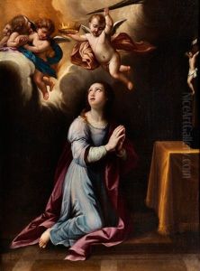 Heillige Martyrerin In Ekstase by Giovanni Battiata Salvi, Il Sassoferrato