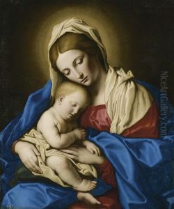 Madonna And Child by Giovanni Battiata Salvi, Il Sassoferrato