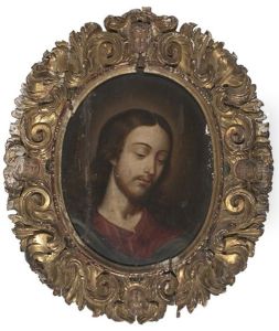 Bustos De Cristo Y De La Virgen Maria