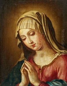 The Virgin In Prayer by Giovanni Battiata Salvi, Il Sassoferrato
