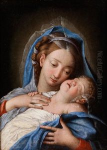Maria Mit Dem Schlafenden Jesuskind by Giovanni Battiata Salvi, Il Sassoferrato