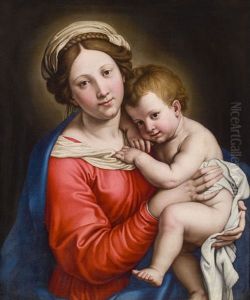 Madonna Mit Kind by Giovanni Battiata Salvi, Il Sassoferrato