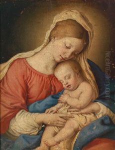 Madonna Mit Kind by Giovanni Battiata Salvi, Il Sassoferrato