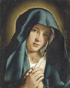 The Madonna In Prayer by Giovanni Battiata Salvi, Il Sassoferrato