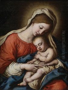 Virgen Con El Nino by Giovanni Battiata Salvi, Il Sassoferrato