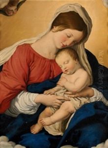 Virgen Con Nino by Giovanni Battiata Salvi, Il Sassoferrato