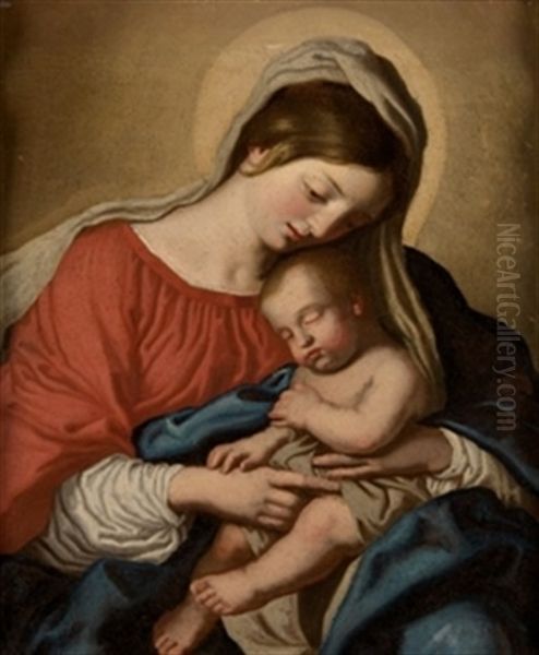 Virgen Con Nino Dormido - view 1