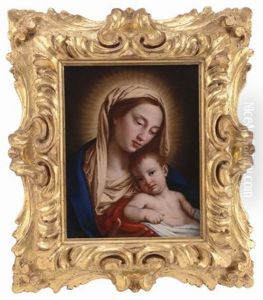Madonna Con Bambino by Giovanni Battiata Salvi, Il Sassoferrato