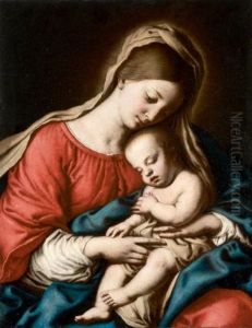 La Vierge A L'enfant by Giovanni Battiata Salvi, Il Sassoferrato
