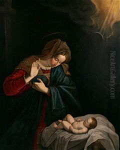 Virgen Con Nino by Giovanni Battiata Salvi, Il Sassoferrato