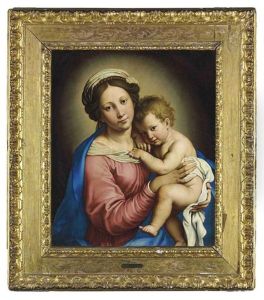 The Madonna And Child by Giovanni Battiata Salvi, Il Sassoferrato