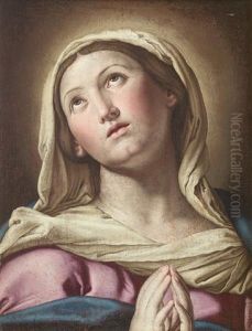 The Madonna In Prayer by Giovanni Battiata Salvi, Il Sassoferrato